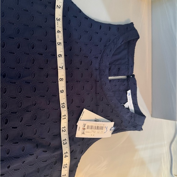NWT Southern Tide Navy Eyelet Fabric -Women’s XS - Picture 8 of 12